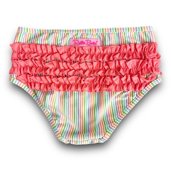 Ruffle Butts | Classic Striped Bikini Bottoms (10) 💦 - Picture 2 of 4